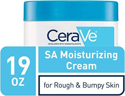 Cerave SA Cream | 19 oz | Renewing Salicylic Acid Body Cream for Rough & Bumpy Skin | Fragrance Free