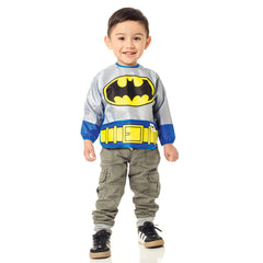 Bumkins DC Comics Costume Sleeved Bib, Batman