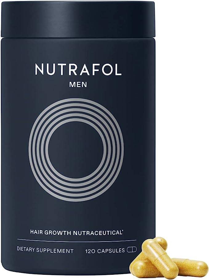 Nutrafol Men Hair Growth Supplement Clinically Effective for Visibly Thicker Hair and Scalp Coverage (1-Month Supply) - Zecoya