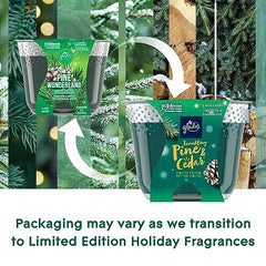 Glade Scented Candle, Twinkling Pine & Cedar, Limited Edition, 3-Wick Candle, Air Freshener Infused with Essential Oils for Home Fragrance, 1 Count