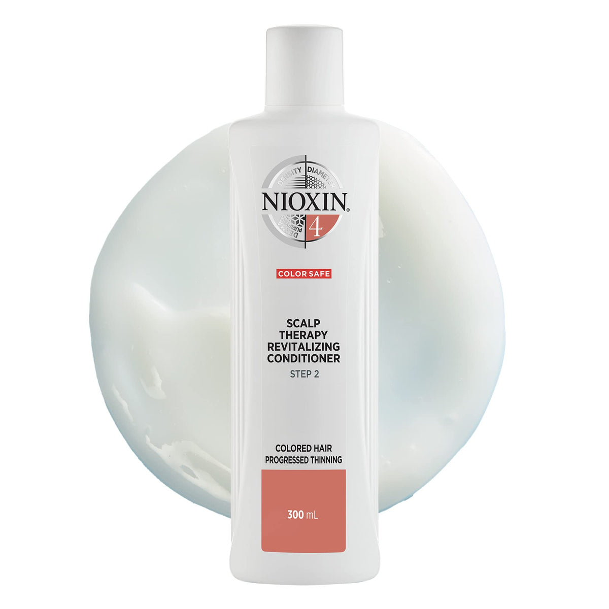 Nioxin System 4 Scalp Therapy Conditioner, For Color Treated Hair with Progressed Thinning, 10.1 fl oz