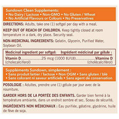 Non-GMO Vitamin D3 1000 IU