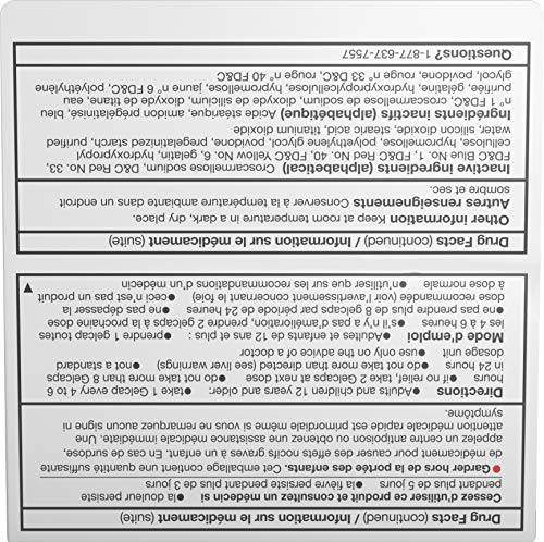 Stanley Pharmaceuticals Extra Strength Acetaminophen, Rapid Action, Relieves Fever and Minor Pain, 500mg, 80 Gelcaps