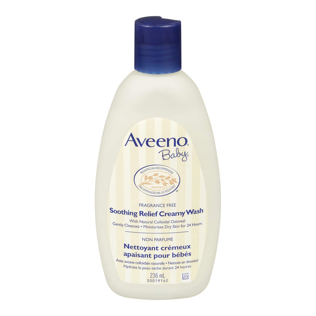 Aveeno Soothing Relief Fragrance Free Creamy Wash, 236 ml