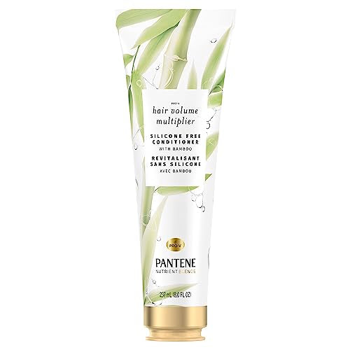 Pantene Nutrient Blends Hair Volume Multiplier Silicone Free Bamboo Conditioner for Fine, Thin Hair, 237 Ml