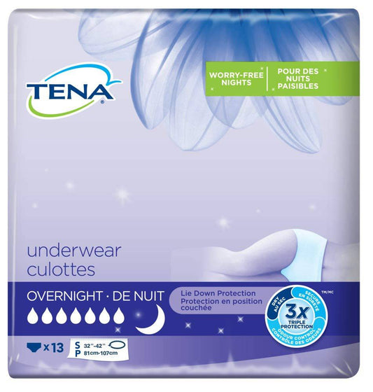 Tena Incontinence Underwear, overnight absorbency, Small, 13 Count