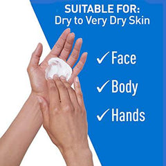 CeraVe Moisturizing Cream | Daily Face, Body & Hands Moisturizer for Dry Skin With Hyaluronic Acid and Ceramides for Women and Men. Sensitive skin, Oil-free, Non-comedogenic, Fragrance-Free, 539g +57g refill 2-pack