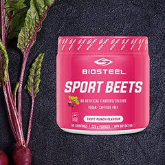 BioSteel Sports Beets Pre-Workout Powder, Non-GMO Formula, Fruit Punch, 30 Servings