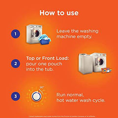 Washing Machine Cleaner by Tide for Front and Top Loader Washer Machines, 5ct Box - Zecoya