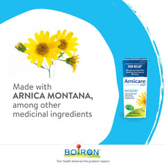 Boiron Arnicare Gel for relief of muscle and joint pain, swelling, and bruising. Natural health product 2x75g