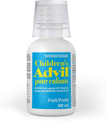 Children's Advil (100 ML, Fruit Flavour) Ibuprofen Suspension Temporary Fever Reducer