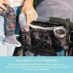 Disney Baby by J.L. Childress Cups 'N Cargo Universal Stroller Organizer & Accessory, Mickey Black