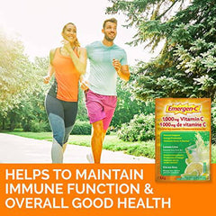 Emergen-C Immune Support Fizzy Drink Mix, A Boost of Vitamins and Minerals, Lemon Lime, 30 Sachets