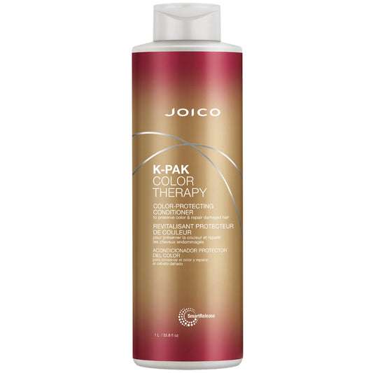 Joico K-Pak Color Therapy Color Protecting Conditioner, for Damaged, Conditioning, Heat Protectant with Argan and Keratin, Sulfate Free