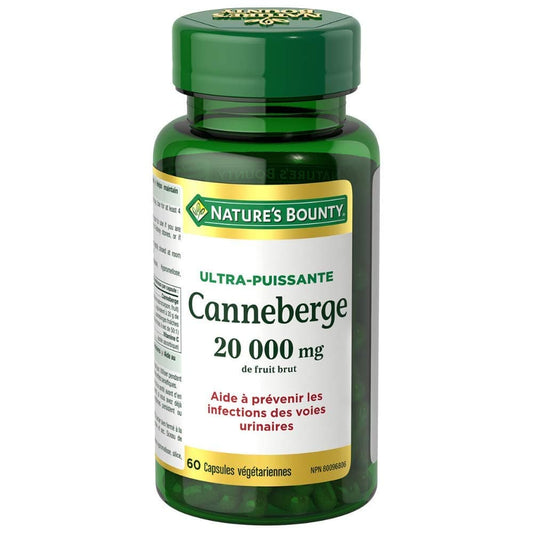 Nature's Bounty Cranberry Ultra Potency 2000mg, 60 Vegetarian Capsules