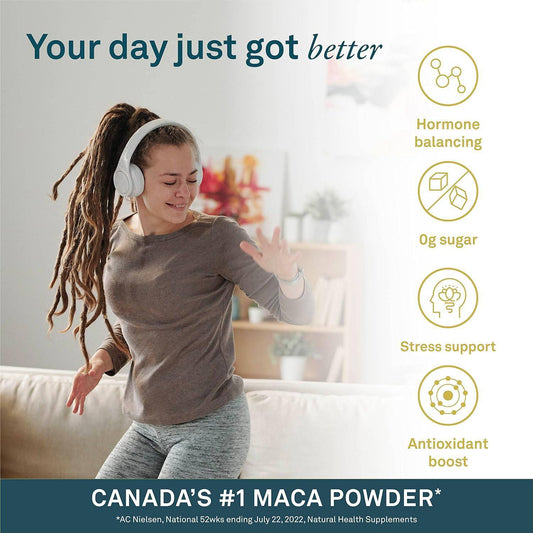 Organika Maca Certified Organic Powder- Gelatinized for High Bioavialability, Hormone Balance, Adaptogen to Help with Stress and Energy - 200 g