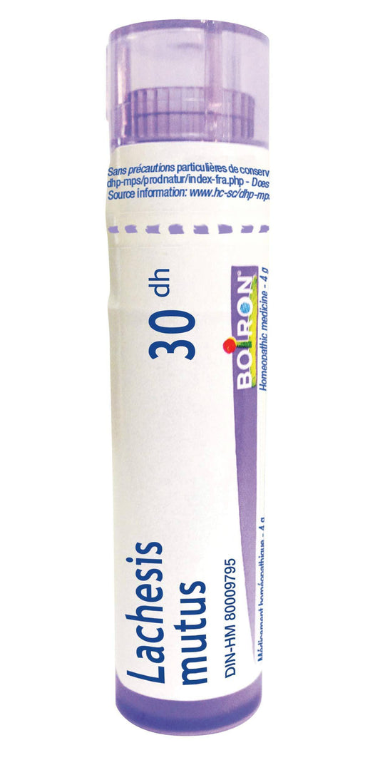 Lachesis Mutus (Mutus) 30dh,Boiron Homeopathic Medicine