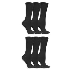 Dr. Scholl's womens Women's Diabetes & Circulator Socks - 4 & 6 Pair Packs - Non-binding Comfort and Moisture Management, Black, 8-12