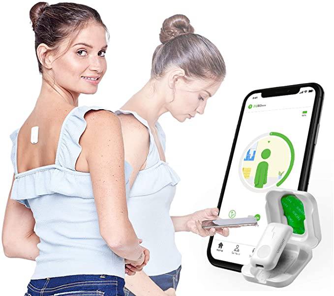 Upright GO 2 New Posture Trainer and Corrector for Back Strapless, Discreet and Easy - Zecoya