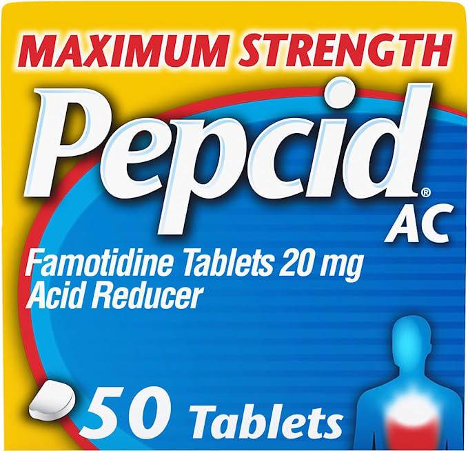 Pepcid AC Maximum Strength,  Heartburn Prevention & Relief, 50 Count - Zecoya