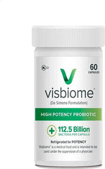 Visbiome - High Potency Probiotics, 112.5 Billion CFU Live Bacteria, 60 Capsules