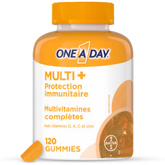 One A Day Multi+ Immunity Gummies For Adults - Immunity Multivitamin for Women And Men Plus Daily Immune Support With Vitamin C, Vitamin D And Zinc To Support Immune Function, 120 Gummies