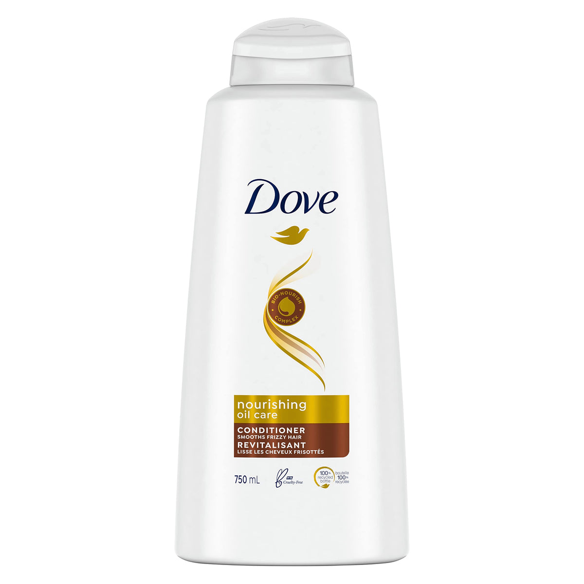 Dove Nourishing Oil Care Conditioner with Bio-Nourish Complex controls frizz and nourishes hair 750 ml