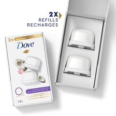 Dove 0% Aluminum Deodorant Stick Refill Kit for 48 hour odour protection Coconut & Pink Jasmine aluminum-free deodorant for women 32 g pack of 2