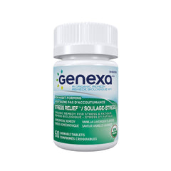 Genexa Stress Relief - 60 Tablets | Certified Organic & Non-GMO, Physician Formulated, Homeopathic | Stress & Fatigue Remedy