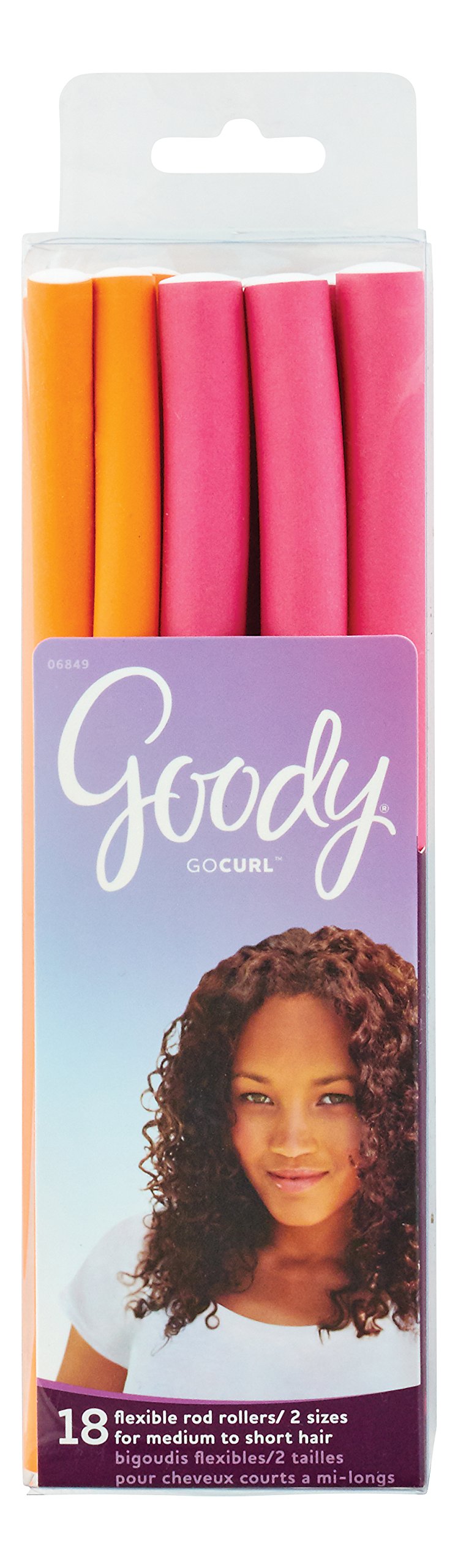 GOODY Spiral It OUt Flexible Rod Rollers 2 Sizes - 18 CT by Goody, Multicolor