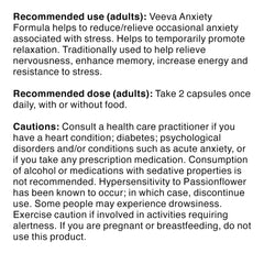 Veeva Anxiety (60 Capsules) 60 count