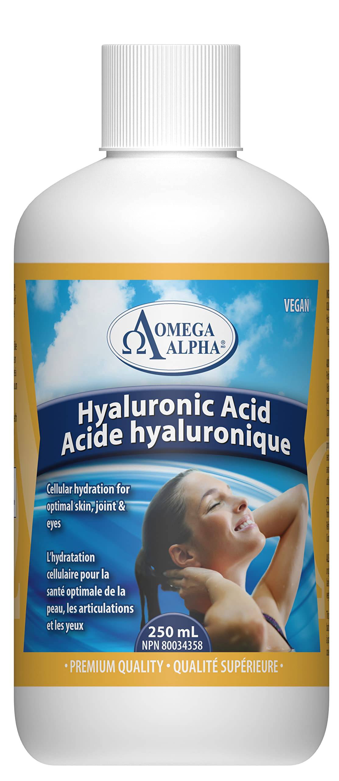 Omega Alpha Hyaluronic Acid 250ml - Licorice (Glycyrrhiza glabra) Flavour