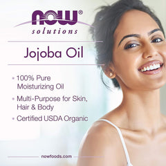 NOW Solutions Organic Pure Jojoba Oil, 237ml