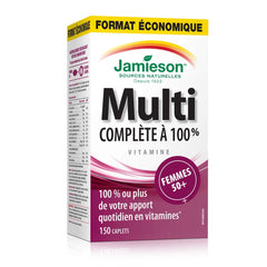 Jamieson 100 percent Complete Multivitamin for Women 50 plus - Value Size, 150 Caplets