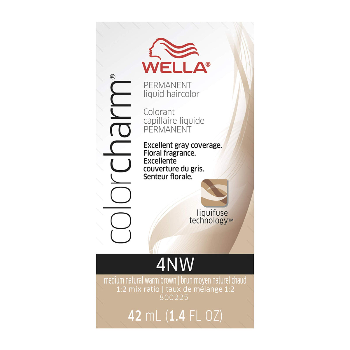 Wella Colorcharm Wella Color Charm Liquid 4nw Med Nat Warm Brown, 1.42 oz, 1.42 fluid_ounces (99240013880)