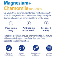 VITALITY Magnesium + Chamomile - Powder, 120 Grams