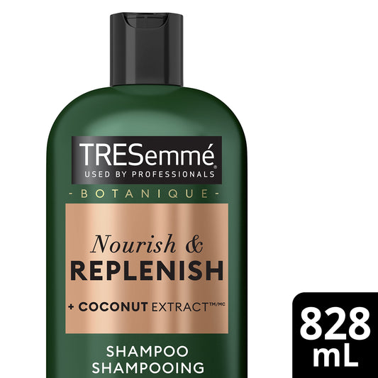 TRESemmé Botanique Nourish & Replenish Shampoo for dry hair + Coconut Extract formulated with Pro Style Technology™ 828 ml