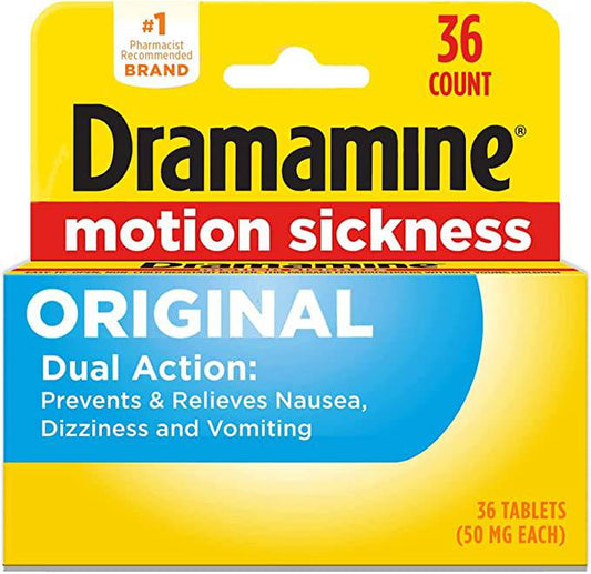 Dramamine Motion Sickness Original, 36 Count