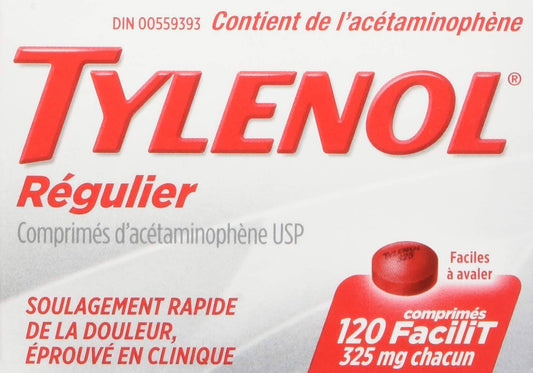 Tylenol Regular Strength 325mg Eztabs 120 count