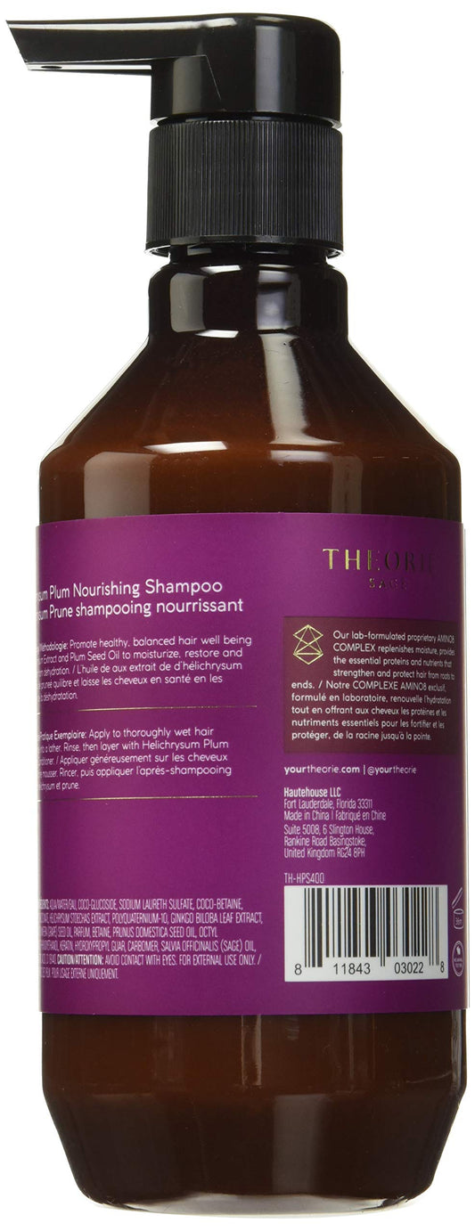 Theorie Sage Helichrysum Plum Nourishing Shampoo, 400Ml