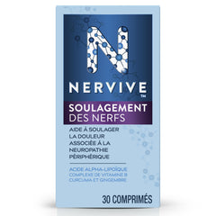 Nervive Nerve Relief, Helps Relieve Pain associated with Peripheral Neuropathy, Alpha Lipoic Acid ALA, Vitamins B1-Thiamine, B6, & B12, Turmeric, Ginger,30-Day Supply, 30 Ct