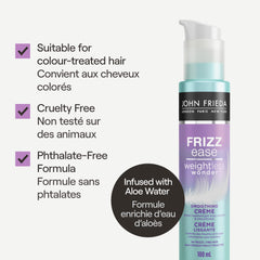 John Frieda Frizz Ease Weightless Wonder Hydrating Crème for Hair Frizz Control (100 mL)