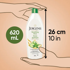 Jergens Soothing Aloe Moisturizer & Body Lotion for Dry Skin (620 mL)