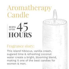 Candle-lite Premium Vanilla Sun Scent, 14 oz. 3-Wick Aromatherapy Candle with up to 45 Hours of Burn Time, Yellow