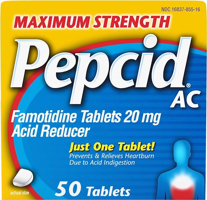 Pepcid AC Maximum Strength,  Heartburn Prevention & Relief, 50 Count - Zecoya