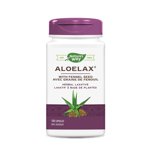 Nature's Way Aloelax Laxative Health Supplement, 100 Count