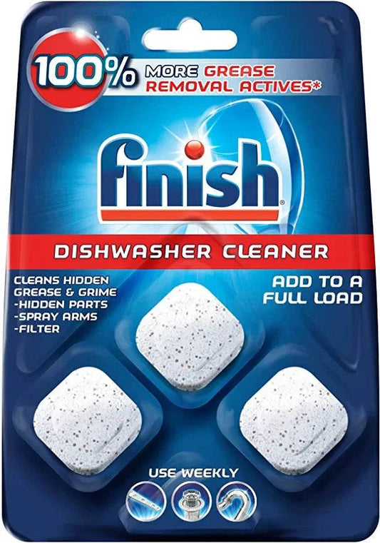 Finish In-Wash Dishwasher Cleaner: Clean Hidden Grease and Grime, 3 ct (Packaging May Vary)