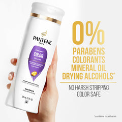 Pantene Shampoo, Cleanse and Nourish Colour Treated Hair, Radiant Colour Volume, No Stripping, Safe for Colour Treated Hair, Paraben Free, for Women, 355 mL