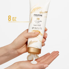 Pantene Sulfate Free Conditioner, Anti Breakage for Medium or Long Hair with Rice Bran Oil, Safe for Color Treated Hair, Nutrient Blends, 237 mL