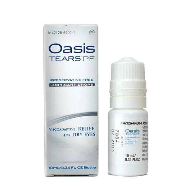 Oasis TEARS PF Preservative-Free Lubricant Eye Drops Relief for Dry Eyes, 0.34 Ounce - Zecoya